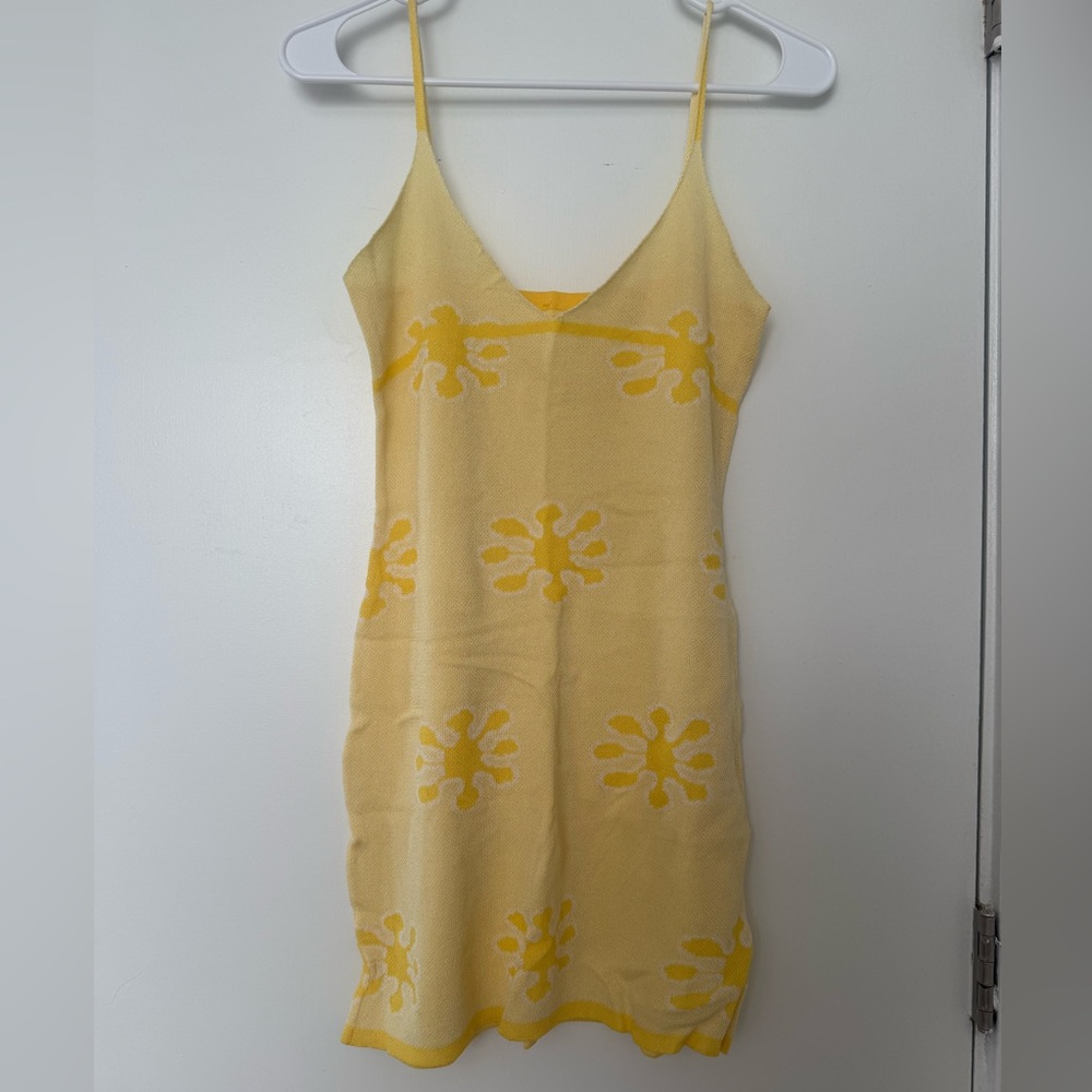 Yellow Beach Cover-Up Dress